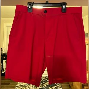 Red Greyson Golf Shorts